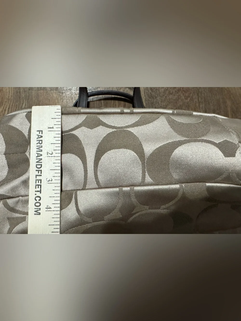 Coach Campbell Signature Hobo large shoulder bag Tan Logo Monogram